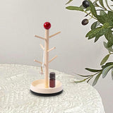 Maxbell Cup Drying Rack Water Bottle Drying Rack for Baby Bottles Mugs Glass Bottles White and Red