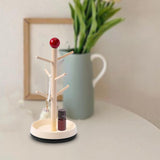 Maxbell Cup Drying Rack Water Bottle Drying Rack for Baby Bottles Mugs Glass Bottles White and Red