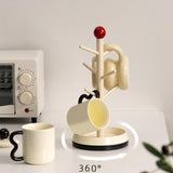 Maxbell Cup Drying Rack Water Bottle Drying Rack for Baby Bottles Mugs Glass Bottles White and Red