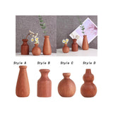 Maxbell Plant Pot Holder Planter Ornaments Side Table Office Home Wooden Flower Vase Style A