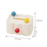 Maxbell Tissue Box Cover Paper Towel Storage Tissue Holder for Toilet Bedroom Office White Bottom