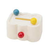 Maxbell Tissue Box Cover Paper Towel Storage Tissue Holder for Toilet Bedroom Office White Bottom