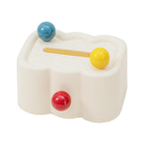 Maxbell Tissue Box Cover Paper Towel Storage Tissue Holder for Toilet Bedroom Office White Bottom