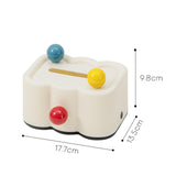 Maxbell Tissue Box Cover Paper Towel Storage Tissue Holder for Toilet Bedroom Office Black Bottom