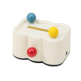 Maxbell Tissue Box Cover Paper Towel Storage Tissue Holder for Toilet Bedroom Office Black Bottom