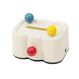 Maxbell Tissue Box Cover Paper Towel Storage Tissue Holder for Toilet Bedroom Office Black Bottom