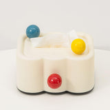 Maxbell Tissue Box Cover Paper Towel Storage Tissue Holder for Toilet Bedroom Office Black Bottom