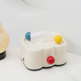 Maxbell Tissue Box Cover Paper Towel Storage Tissue Holder for Toilet Bedroom Office Black Bottom