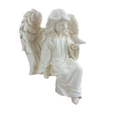 Maxbell Angel Statue Adorable Centerpiece Resin Angel Figurine for Yard Lawn Bedroom