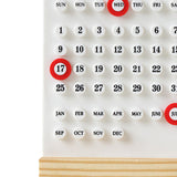 Maxbell Perpetual Calendar Reusable Mini Desk Calendar for Home Accessories Office