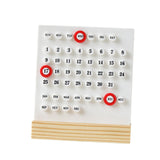 Maxbell Perpetual Calendar Reusable Mini Desk Calendar for Home Accessories Office