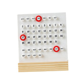 Maxbell Perpetual Calendar Reusable Mini Desk Calendar for Home Accessories Office