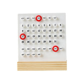 Maxbell Perpetual Calendar Reusable Mini Desk Calendar for Home Accessories Office