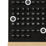 Maxbell Perpetual Calendar Reusable Mini Desk Calendar for Home Accessories Office