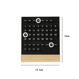 Maxbell Perpetual Calendar Reusable Mini Desk Calendar for Home Accessories Office