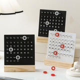 Maxbell Perpetual Calendar Reusable Mini Desk Calendar for Home Accessories Office