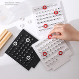 Maxbell Perpetual Calendar Reusable Mini Desk Calendar for Home Accessories Office