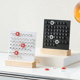 Maxbell Perpetual Calendar Reusable Mini Desk Calendar for Home Accessories Office