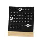 Maxbell Perpetual Calendar Reusable Mini Desk Calendar for Home Accessories Office