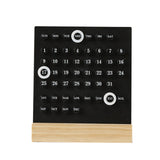 Maxbell Perpetual Calendar Reusable Mini Desk Calendar for Home Accessories Office