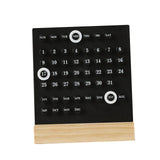 Maxbell Perpetual Calendar Reusable Mini Desk Calendar for Home Accessories Office
