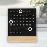 Maxbell Perpetual Calendar Reusable Mini Desk Calendar for Home Accessories Office