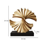 Maxbell Wave Modern Shelf Decor Collection Wave Resin Statue for Home Entrance Decor Style A