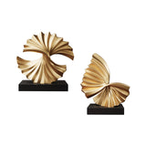 Maxbell Wave Modern Shelf Decor Collection Wave Resin Statue for Home Entrance Decor Style A