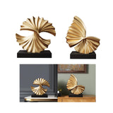 Maxbell Wave Modern Shelf Decor Collection Wave Resin Statue for Home Entrance Decor Style A