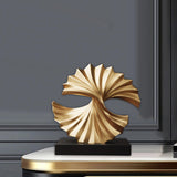 Maxbell Wave Modern Shelf Decor Collection Wave Resin Statue for Home Entrance Decor Style A