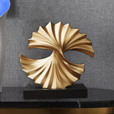 Maxbell Wave Modern Shelf Decor Collection Wave Resin Statue for Home Entrance Decor Style A