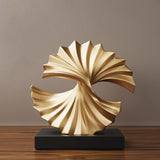 Maxbell Wave Modern Shelf Decor Collection Wave Resin Statue for Home Entrance Decor Style A
