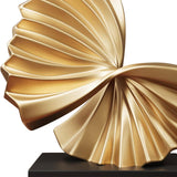 Maxbell Wave Modern Shelf Decor Collection Wave Resin Statue for Home Entrance Decor Style B