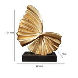 Maxbell Wave Modern Shelf Decor Collection Wave Resin Statue for Home Entrance Decor Style B