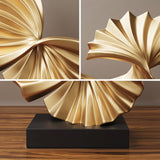 Maxbell Wave Modern Shelf Decor Collection Wave Resin Statue for Home Entrance Decor Style B