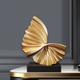 Maxbell Wave Modern Shelf Decor Collection Wave Resin Statue for Home Entrance Decor Style B