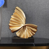 Maxbell Wave Modern Shelf Decor Collection Wave Resin Statue for Home Entrance Decor Style B