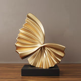 Maxbell Wave Modern Shelf Decor Collection Wave Resin Statue for Home Entrance Decor Style B