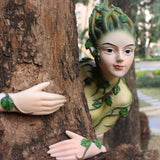 Maxbell Fairy Tree Hugger Sculpture Resin Figurine Halloween Garden Christmas Statue