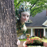 Maxbell Fairy Tree Hugger Sculpture Resin Figurine Halloween Garden Christmas Statue