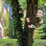 Maxbell Fairy Tree Hugger Sculpture Resin Figurine Halloween Garden Christmas Statue