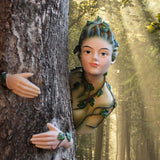 Maxbell Fairy Tree Hugger Sculpture Resin Figurine Halloween Garden Christmas Statue