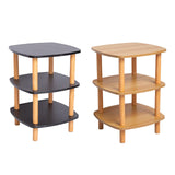 Maxbell End Table 3 Tier Storage Small Side Table for Living Room Sofa Small Spaces