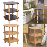 Maxbell End Table 3 Tier Storage Small Side Table for Living Room Sofa Small Spaces