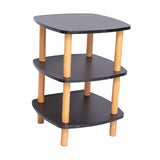 Maxbell End Table 3 Tier Storage Small Side Table for Living Room Sofa Small Spaces