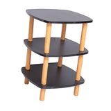 Maxbell End Table 3 Tier Storage Small Side Table for Living Room Sofa Small Spaces