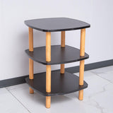 Maxbell End Table 3 Tier Storage Small Side Table for Living Room Sofa Small Spaces