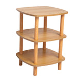 Maxbell End Table 3 Tier Storage Small Side Table for Living Room Sofa Small Spaces