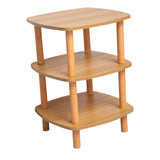 Maxbell End Table 3 Tier Storage Small Side Table for Living Room Sofa Small Spaces