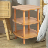 Maxbell End Table 3 Tier Storage Small Side Table for Living Room Sofa Small Spaces